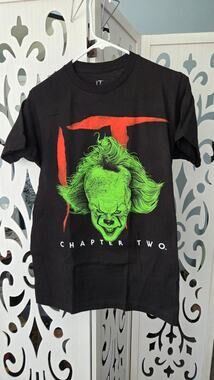 IT Chapter Two Pennywise Horror Tee Small NWT Black Stephen King Movie